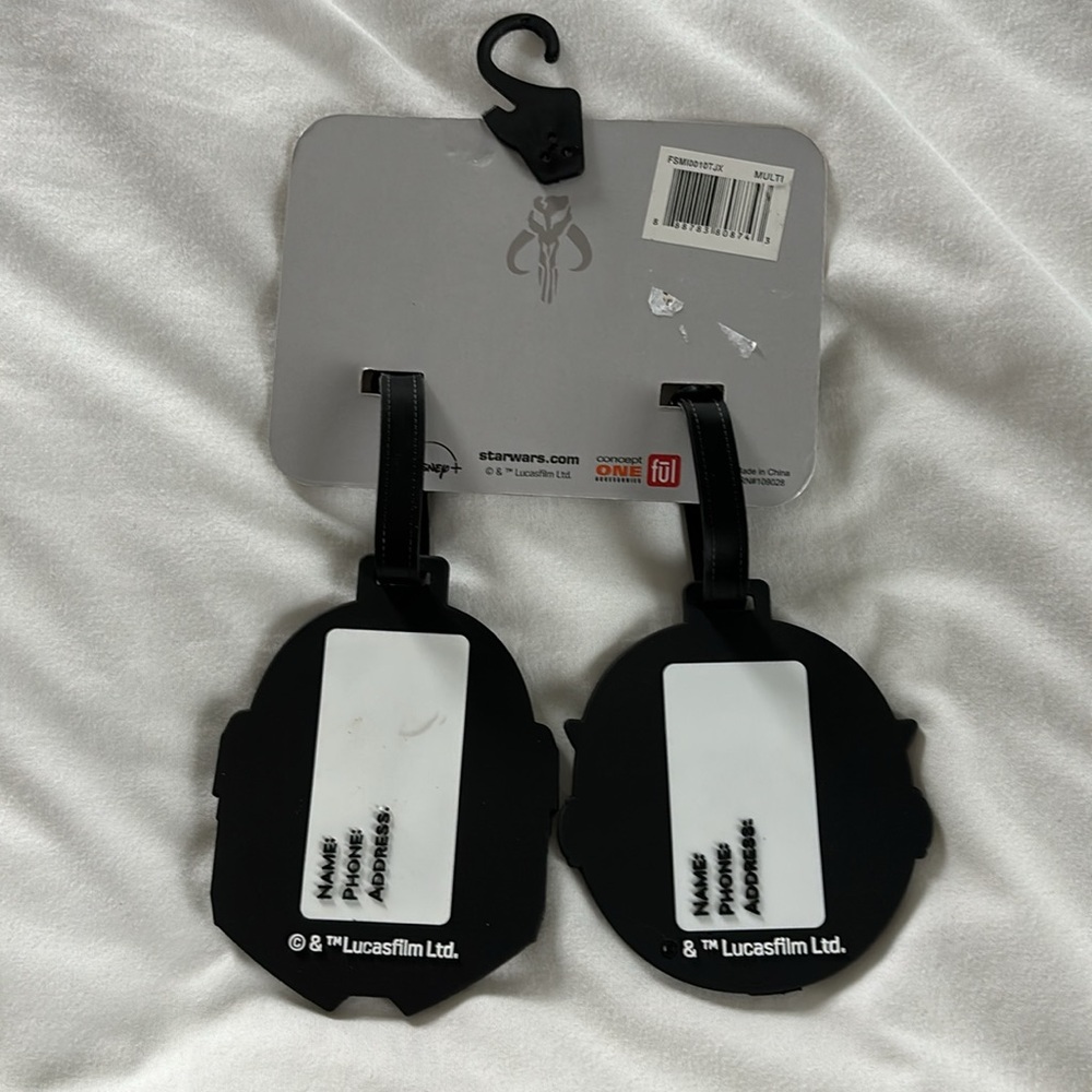 NWT Star Wars Mandalorian Bag Tags- New - Picture 5 of 10